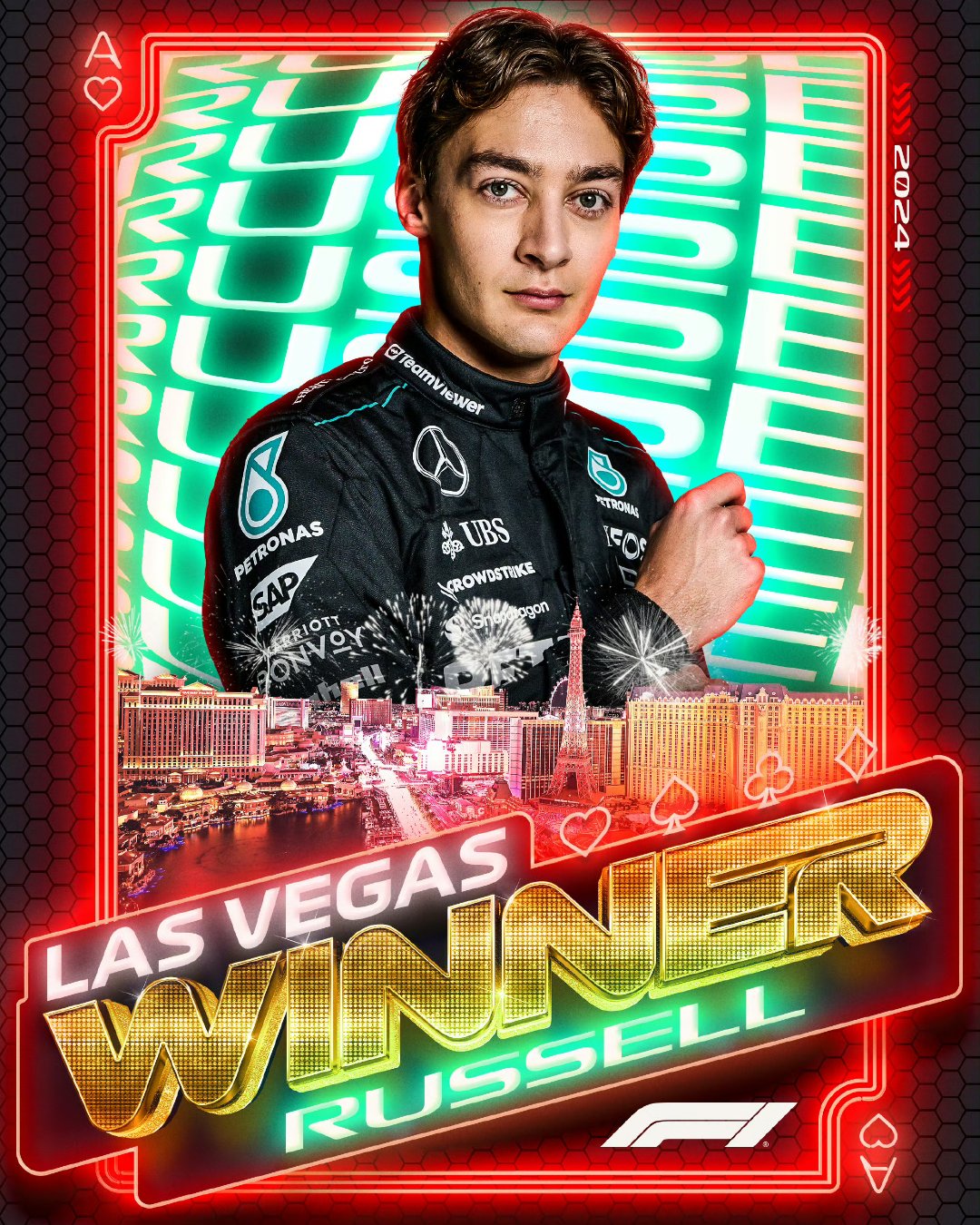 梅赛德斯鏖战法拉利，拉塞尔带队取胜